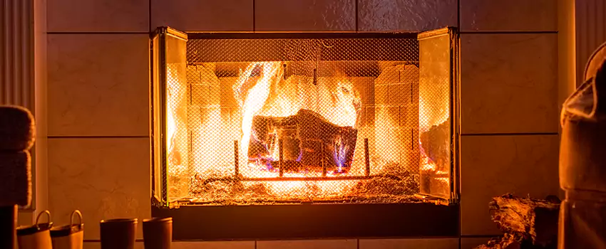 Mendota Hearth Landscape Fireplace Installation in Rock Island, Illinois