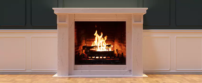 Open Flame Wood-Burning Fireplace Installation Services in Rock Island, Illinois