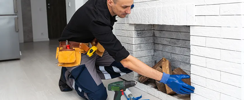 Fireplace Damaged Damper Frame Repair Services in Rock Island, Illinois