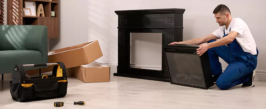 Old Rusted Metal Fireplace Repair And Replacement in Rock Island, IL